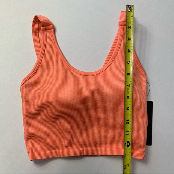 NWT 90 Degree by Reflex Ribbed Sports Bra 2-Pack – Orange & Cream Women’s Small - Picture 11 of 11